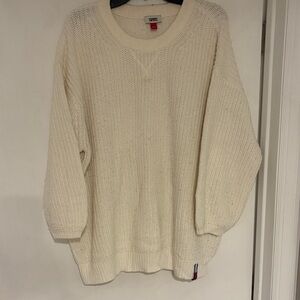 Tommy Hilfiger Off-White Chunky Knit Pullover